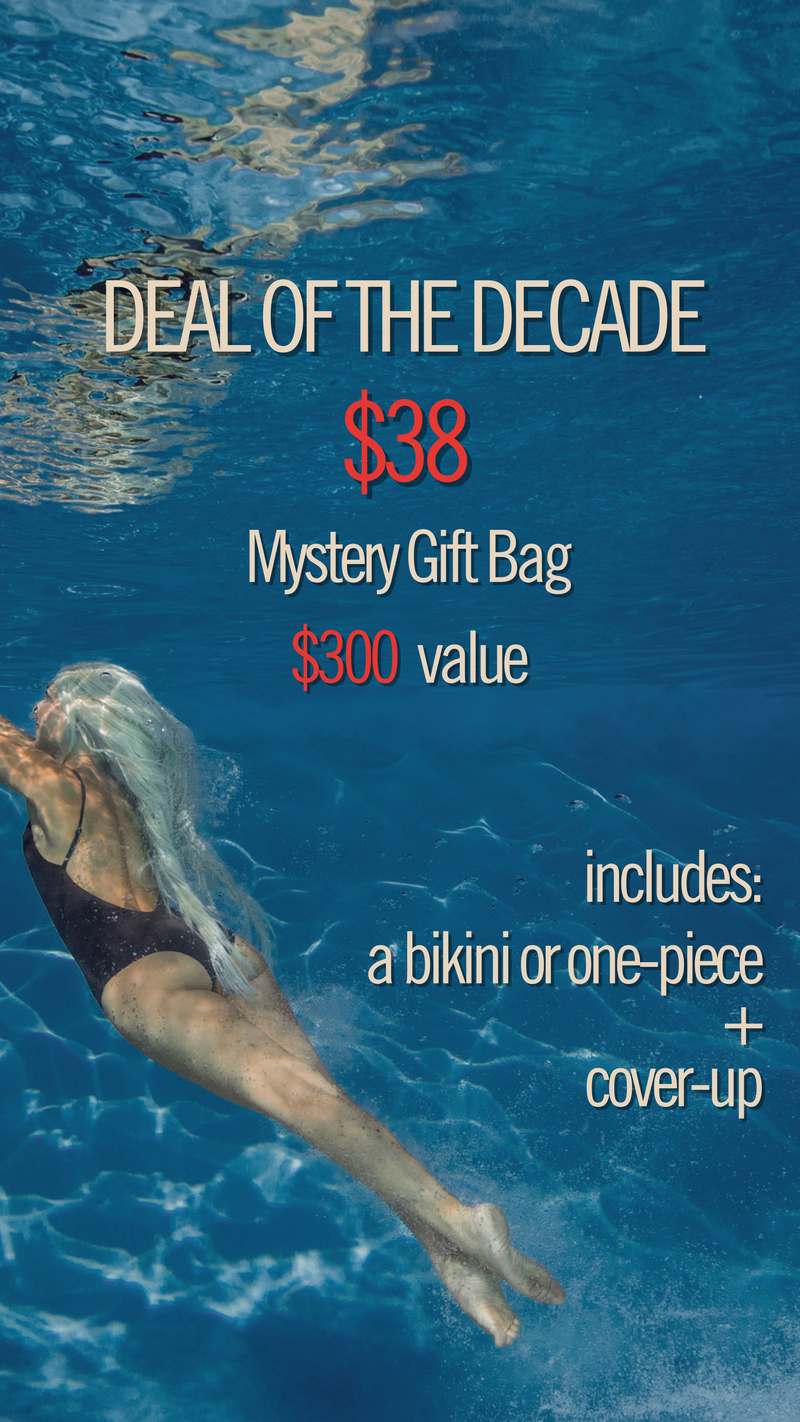 $38 MYSTERY 'SUIT+COVER-UP' GIFT BAG!
