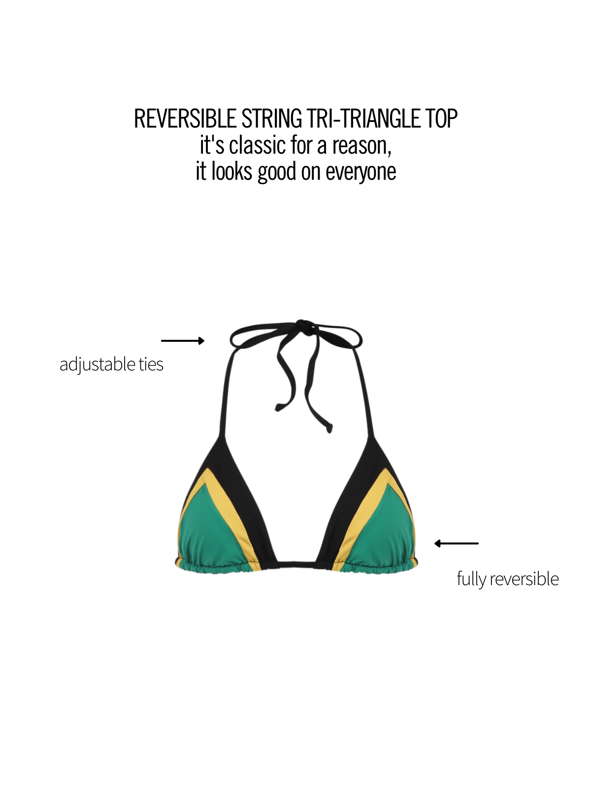 MARAGOGI REVERSIBLE TRIANGLE TOP