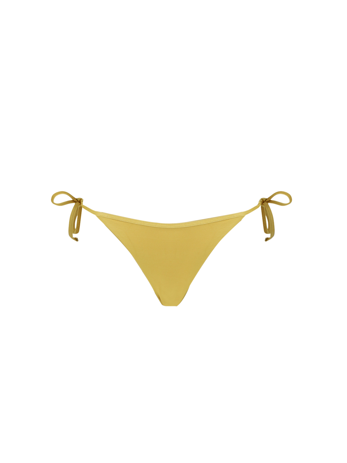 Gabriela String Bikini Bottoms - Metallic Gold
