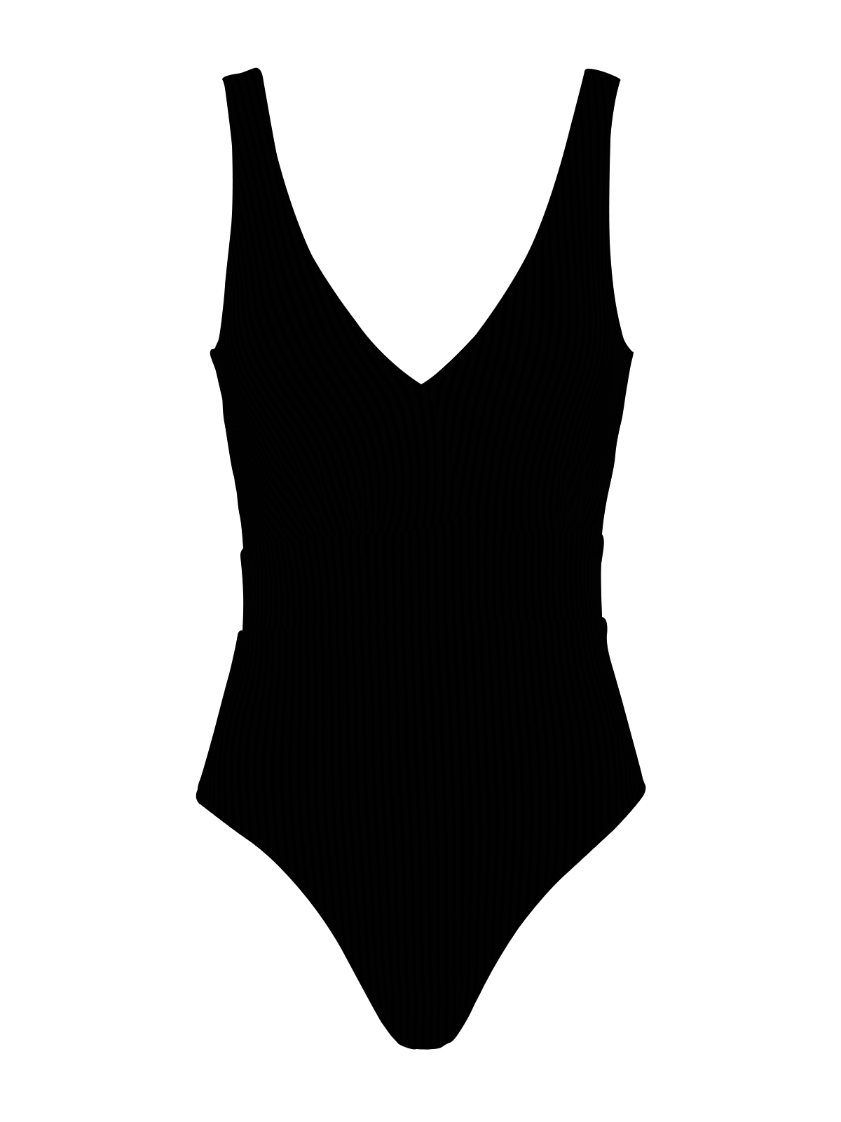 Trancoso One-Piece Body Suit - Midnight Black